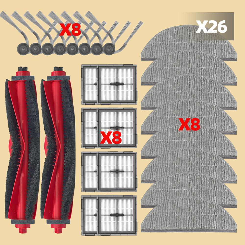 Fit For Roborock Q8 Max Pro / Q8 Max Pro Plus / Q8 / Q8 Plus Main Side Brush Mop Cloths Filter Dust Bag Accessories Replacements