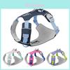 Outside Dog Harness With Colorful Striped Nylon Material For Active Pet Adventures