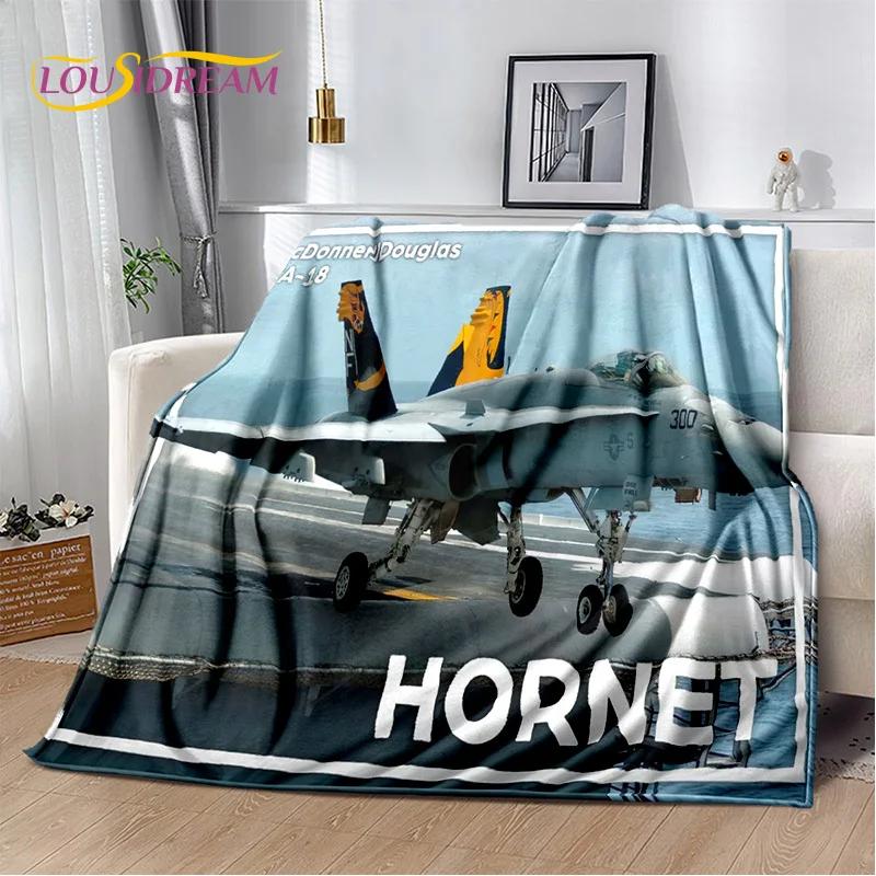 3D Air Force Jet Fighter Spitfire Aircraft Blanket,Flannel Soft Throw Blanket for Home Bedroom Bed Sofa Picnic Office Kids Cover