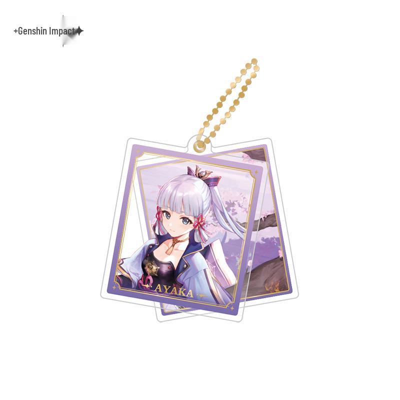 In Stock: Genshin Impact Character Badges & Keychains - Furina & Kazuha Series