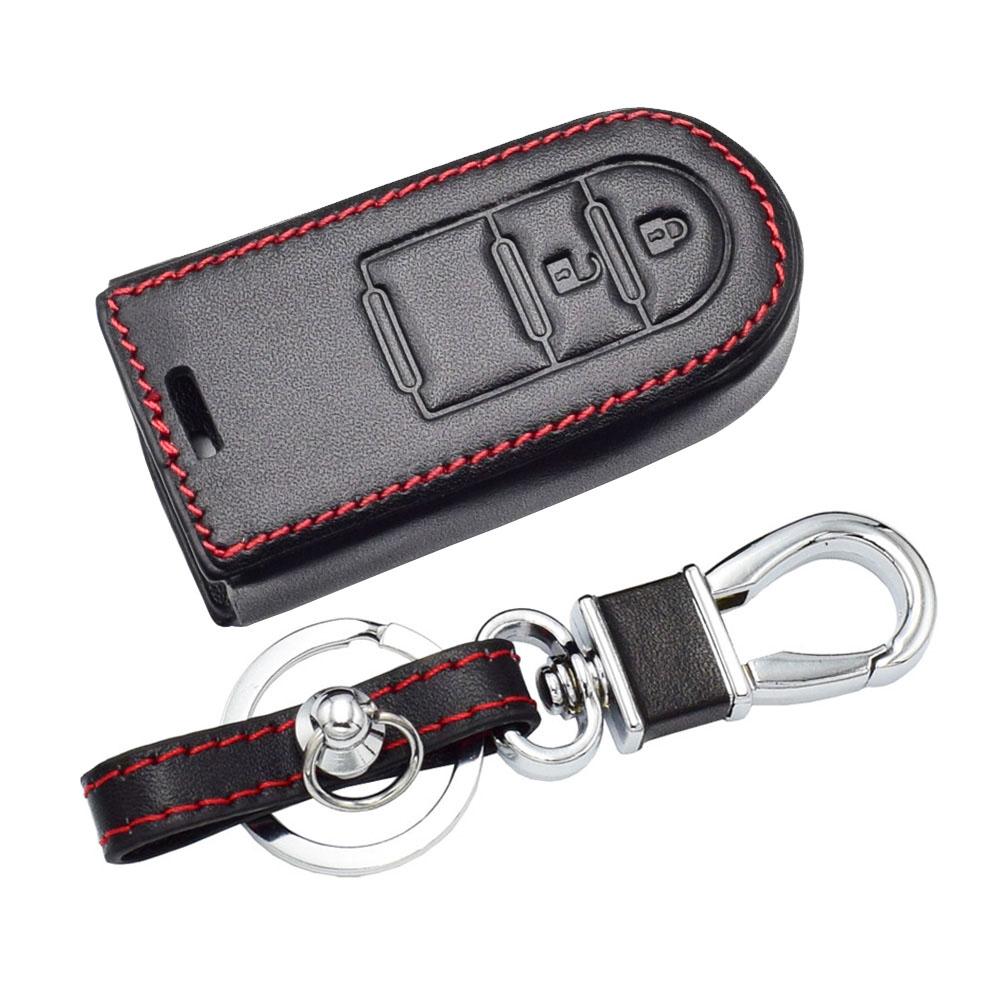ATOBABI Leather Car Key Case For Toyota Passo Pixis Joy Epoch Daihatsu Boon Move Cast Wake Thor Smart Remote Control Fobs Cover