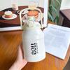 Insulated Hand-held Thermos Cup Leak Proof Straw Thermal Water Bottle  Coffee Tea