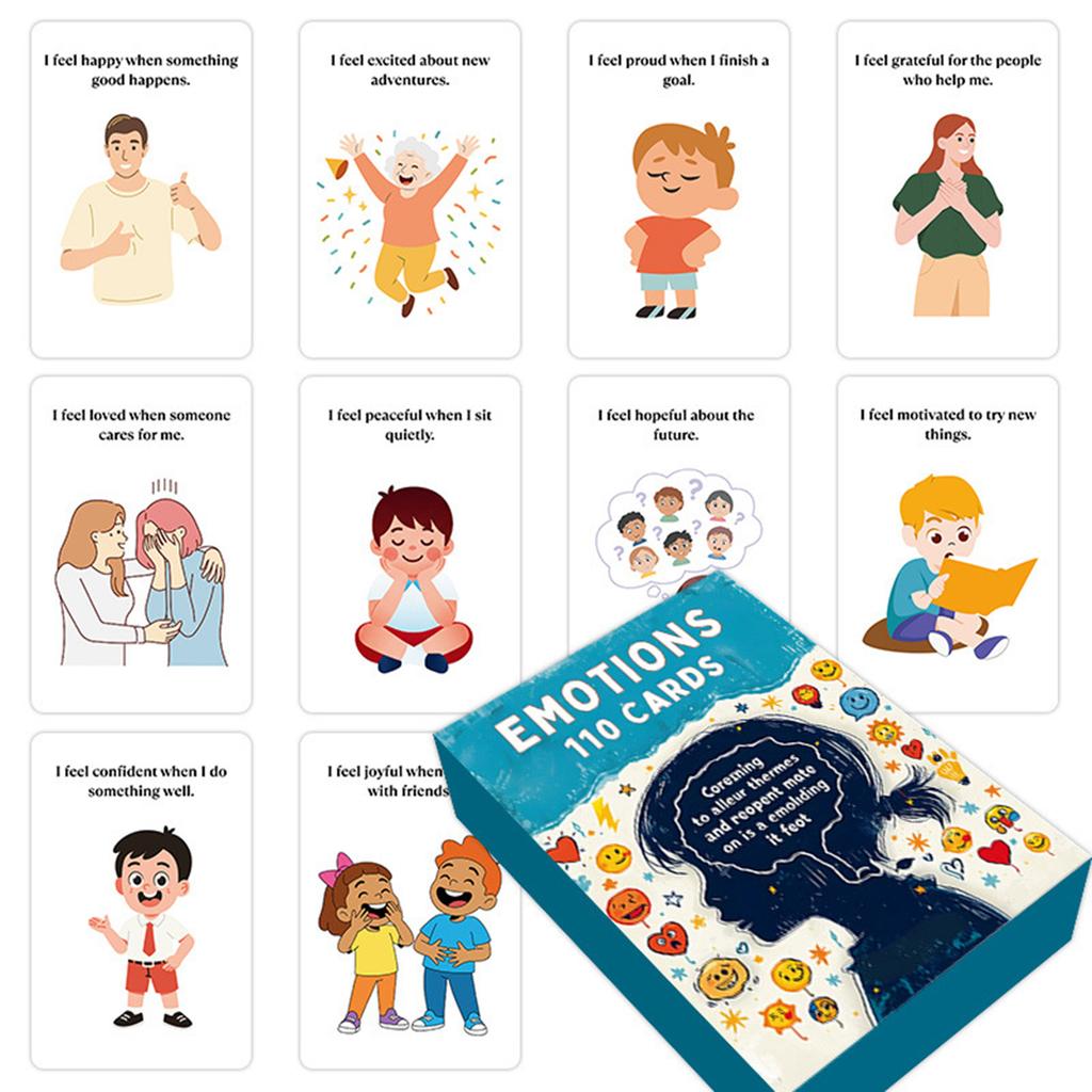 Mental Health Emotional Cognition Cards, Emotional Development And Counseling