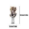 Hengroly Dashboard Figure - Car Decoration Figure - 2D Acrylic Cat Car Interior Decoration for Desk Bedside