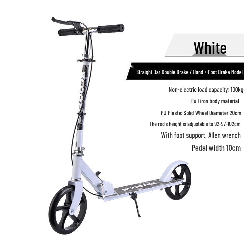 Faltbarer City-Roller: Großes Rad für Teenager & Erwachsene