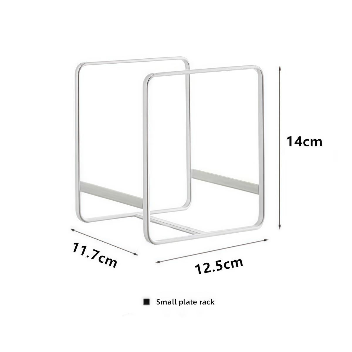 

1pc kitchen cabinet plate storage countertop dish rack drawer dinner plate partition drain rack layered Household storage rack