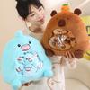 Creative Shark Capybara Snack Pillow Plush Toy Doll Home Sofa Pillow Cushion Girl Ragdoll
