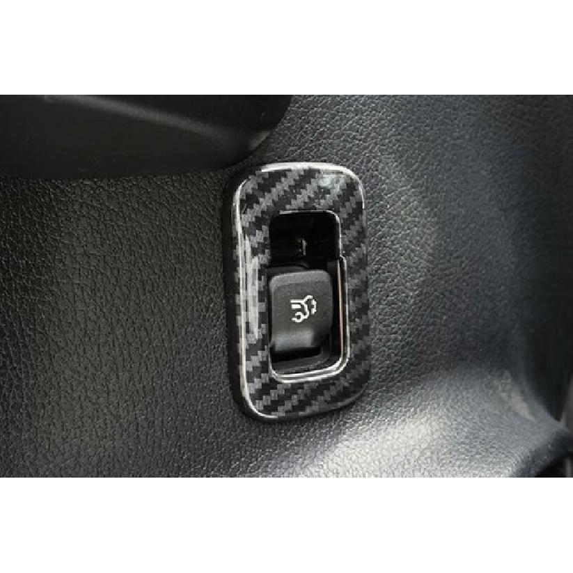 For Benz GLB W247 20-22 Carbon Fiber Style Tailgate Rear Door Switch Cover Trim