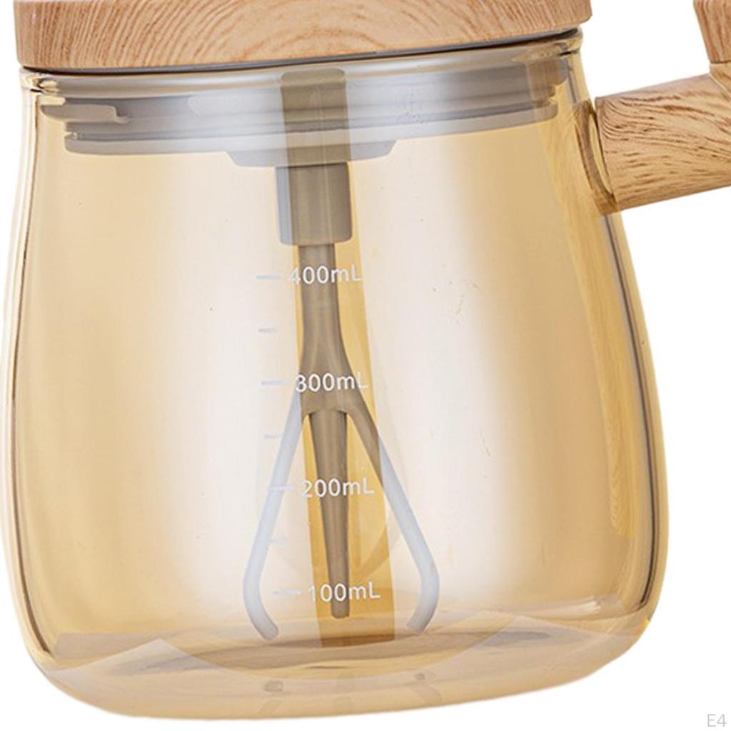 Mug - 400ml Electric Mixing Cup for Coffee Milk with Lid