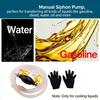 Ergonomic Hand Squeeze Oil Pump Gasolines Siphon Hose Pump For Auto HVAC Maintenance Natural Rubber Construction