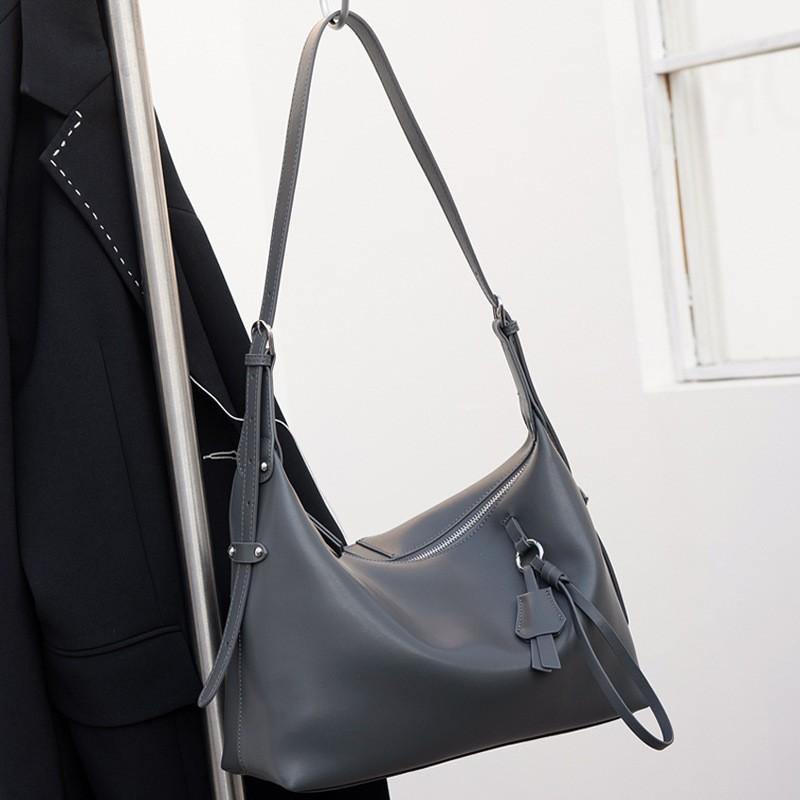 Genuine Leather Tote Bag Women Large Capacity Shoulder Casual Minimalist Crossbody