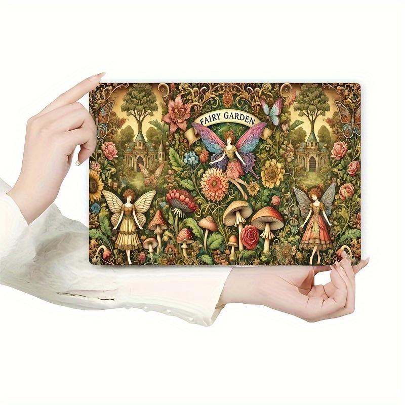 2D Flat, 2D Wall Art- 1pc, Fairy Garden Elf Art- Vintage Metal Tin Sign, Iron Wall Decorative Painting, 19.81x29.97cm, Indoor an