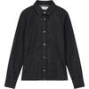 Calvin Klein Solid Slim Fit Single Breasted Denim Long Sleeve Shirt Women shirts Blue J224052-1AP