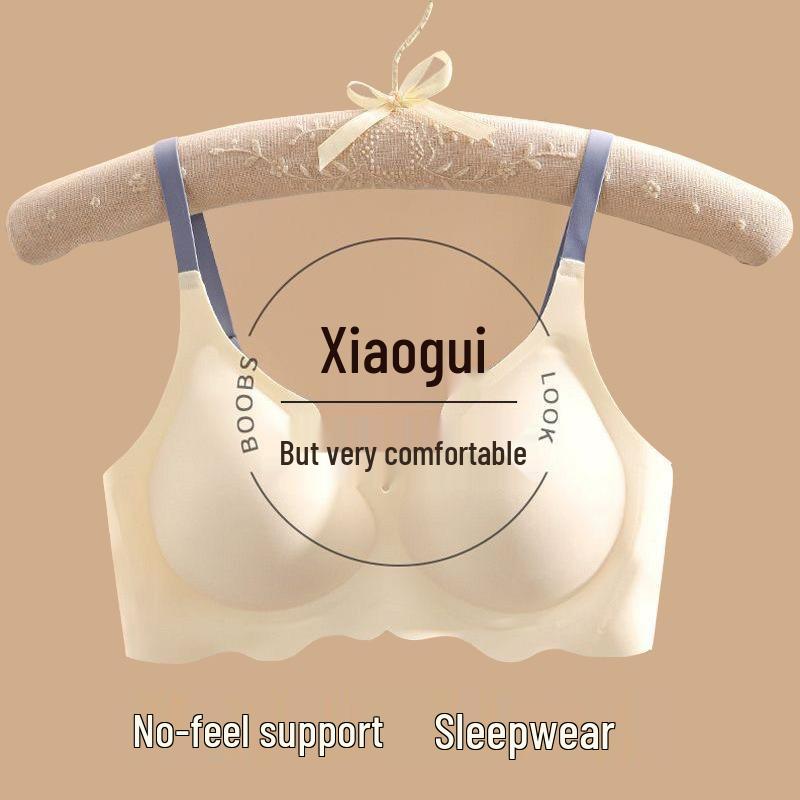 Crystal Jelly Seamless One-Piece Sports Bra: Thin, Anti-Sag, Wire-Free, Beautiful Back, Small Chest Support