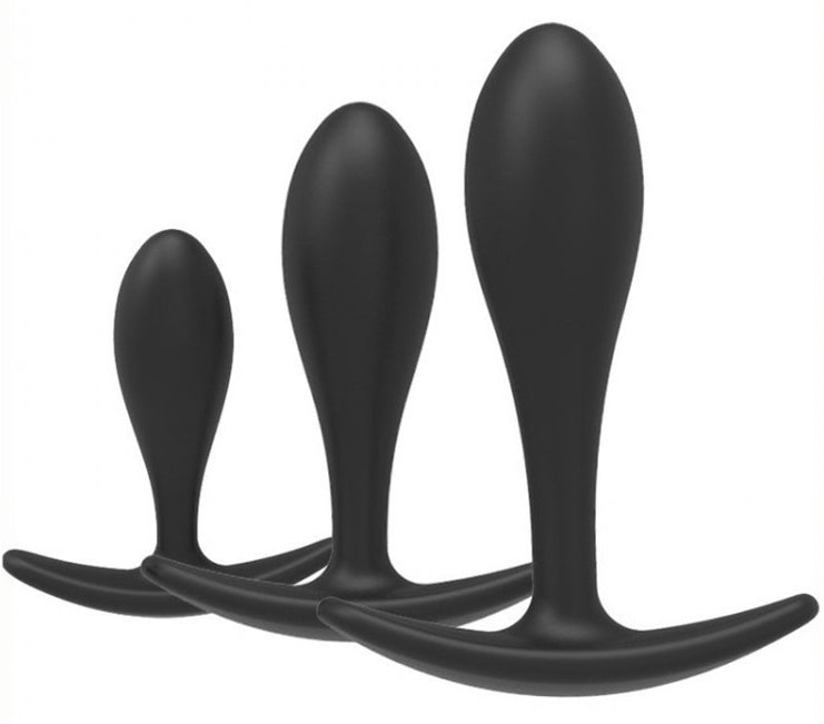 Kit de 3 mini plugs Training Curve Noirs - FUKR - Plugs Débutant & Kits