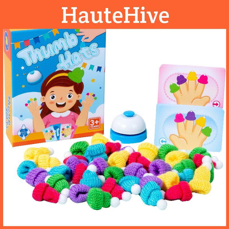 Left Hats Thumb Right Hand Training Toy Kids Early Education Cognition Color