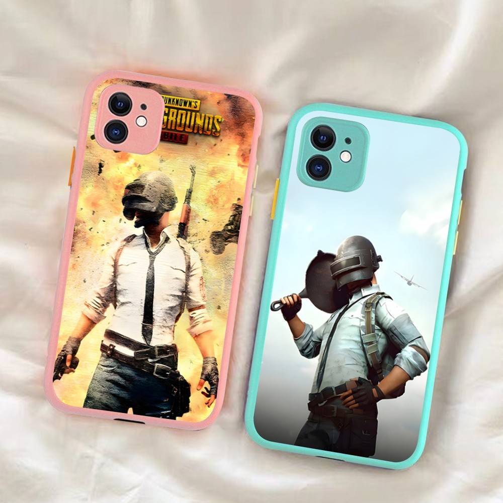 Game P-PUBG B-BATTLEGROUNDS Phone Cases for iPhone 16 15 14 Plus 13 12 11 Pro Max Matte Oft Bumper Phone Cover