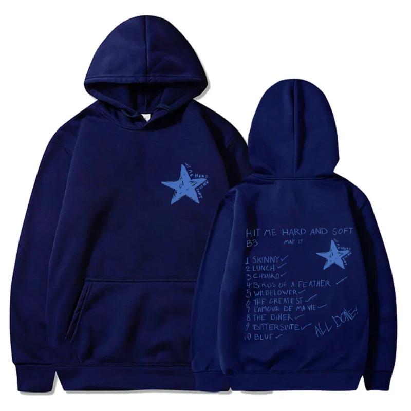 

Толстовки в стиле хип-хоп Hit Me Hard Soft Tour Hooded Pullover Мужские Женские Флисовые Повседневные Толстовки Модные Свободные Готические Толстовки и Толстовки Мужские S