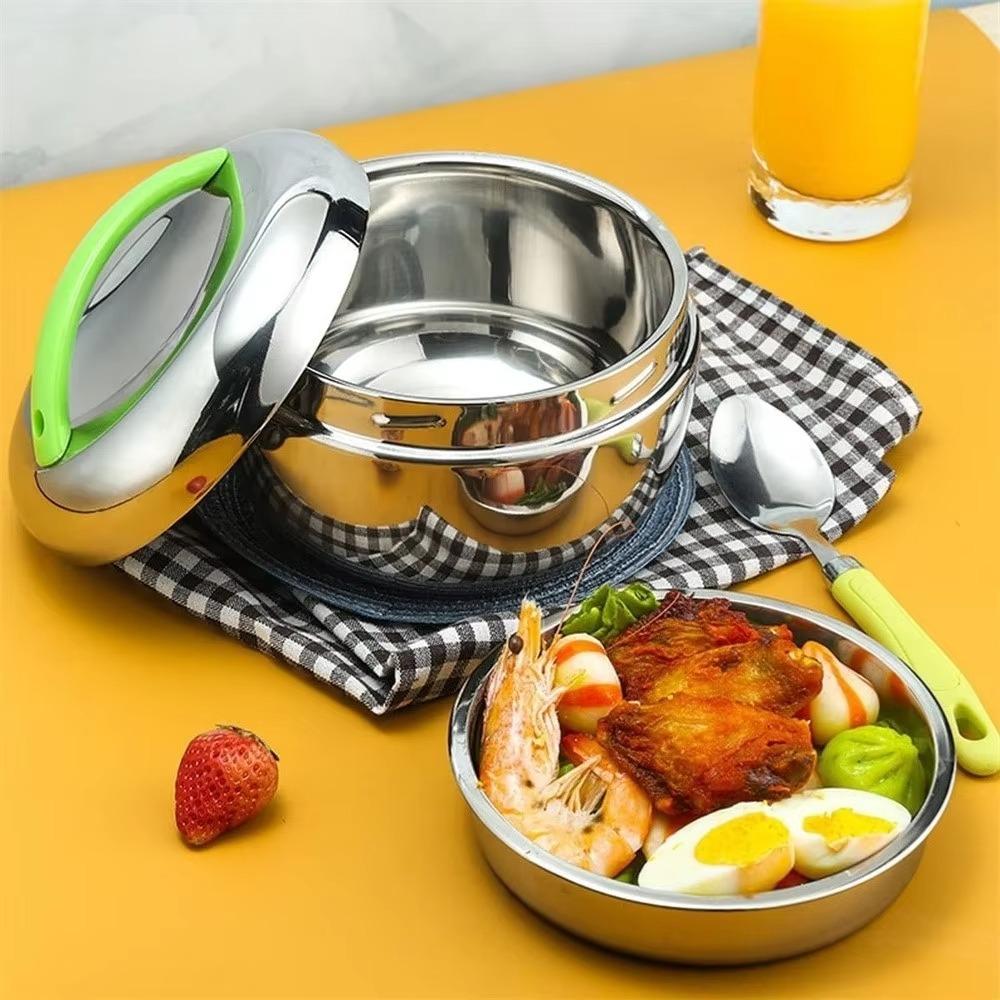Heat Preservation Stainless Steel Thermal Lunch Box Double Layer Insulation Bowl Picnic