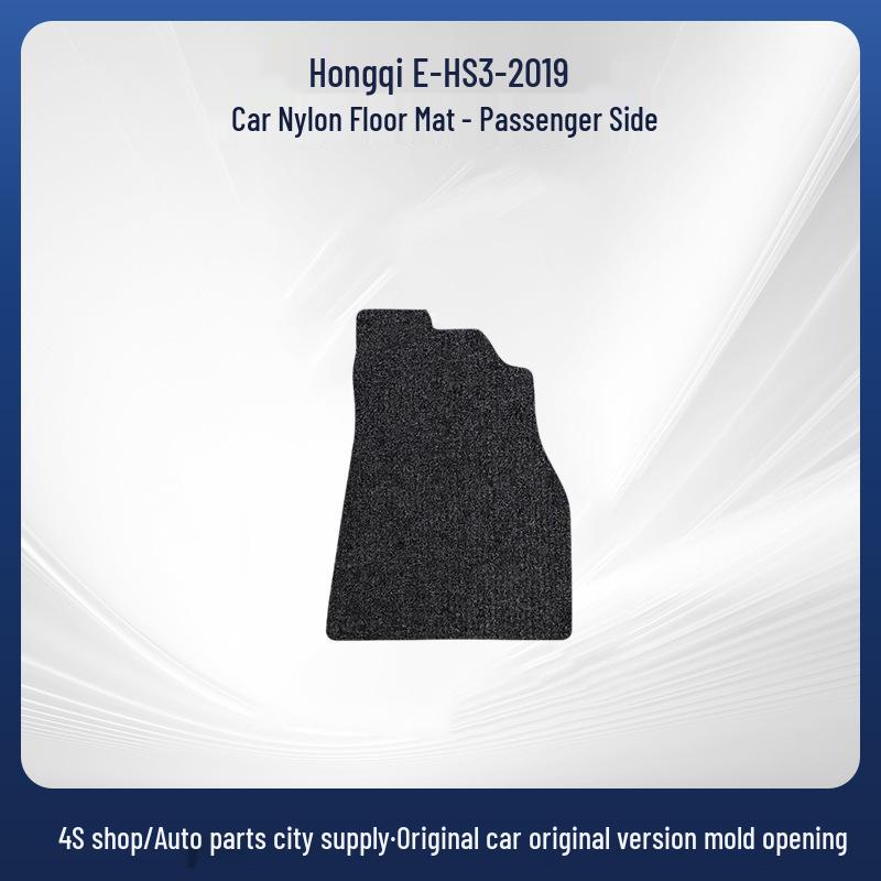 Durable Black Nylon Car Floor Mats for Hongqi E-HS3 2019 - Wear-Resistant
