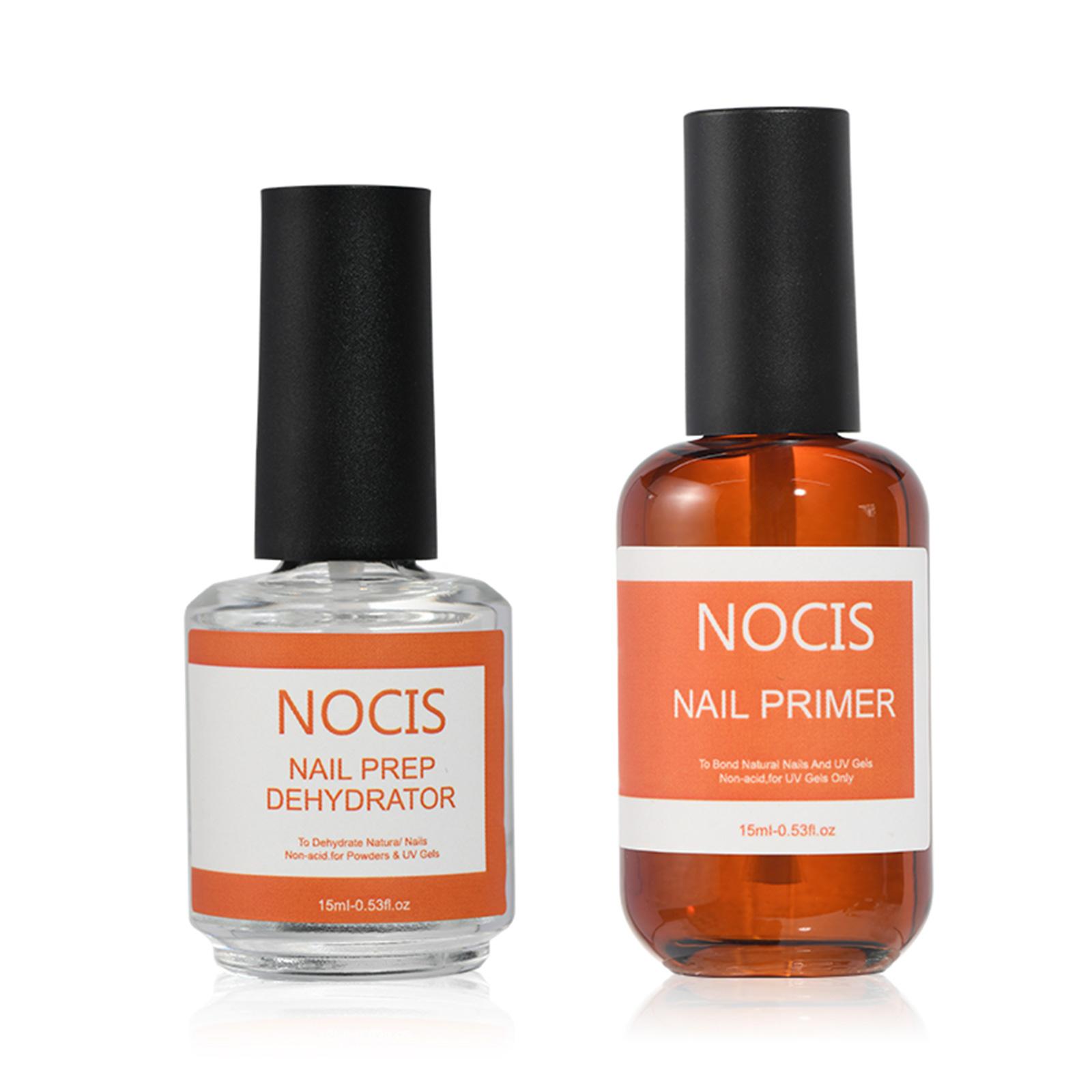 

NOCIS Nail Dehydrator Кислотный праймер для ногтей 15 мл*2 Обезвоживание Очищение Склеивание Натуральные ногти Ногти