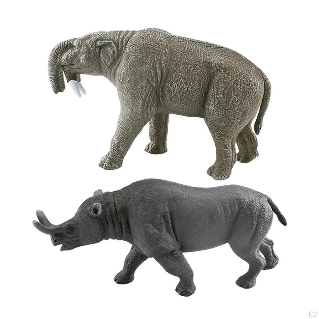 Mini Prehistoric Beast Model Animal Figures Ages 3+ Boys Girls Preschool Birthday Gifts Cake Topper