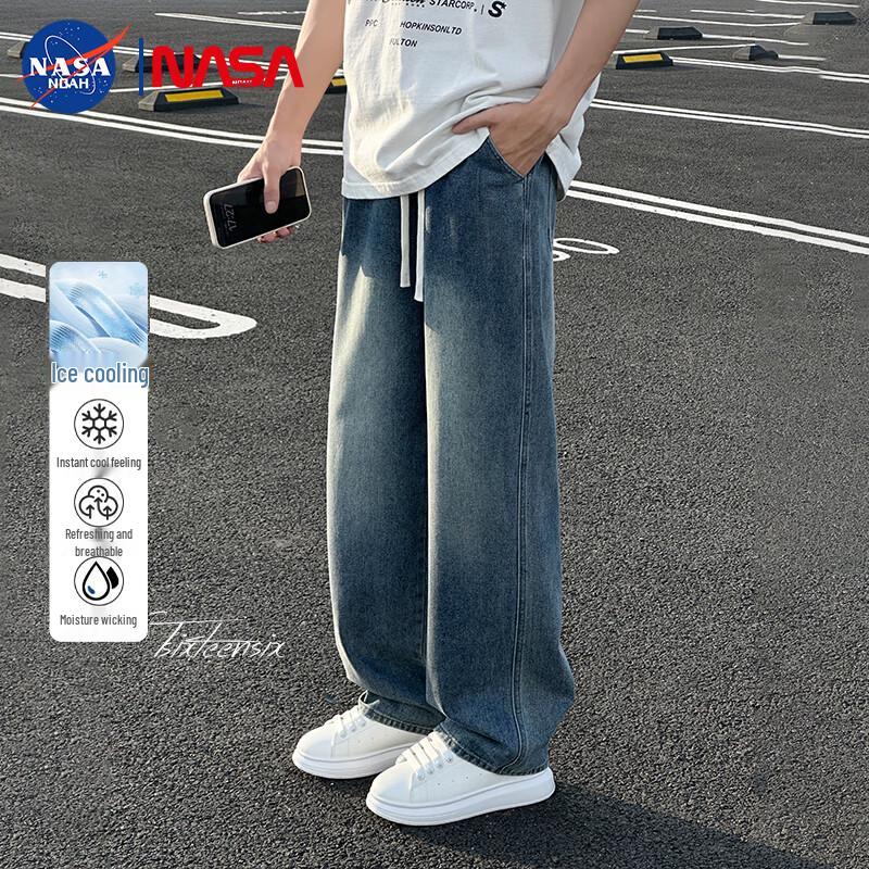 NASA NOAH Men's Straight Loose Fit Jeans