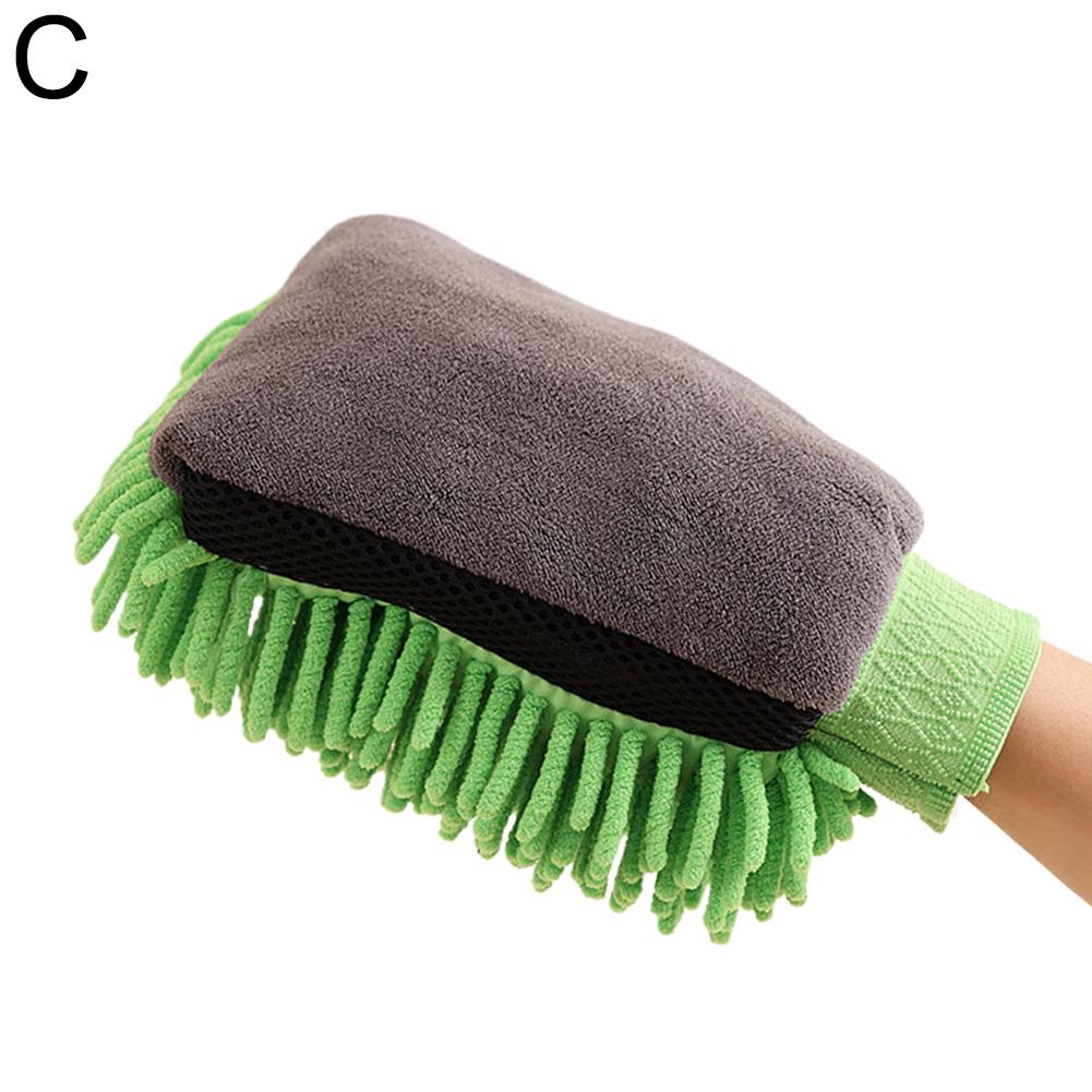 Large Microfiber Car Wash Mitt Waterproof Chenille Gloves Thick Car Cleaning Mitt Wax Detailing Auto Care Double-faced Glove