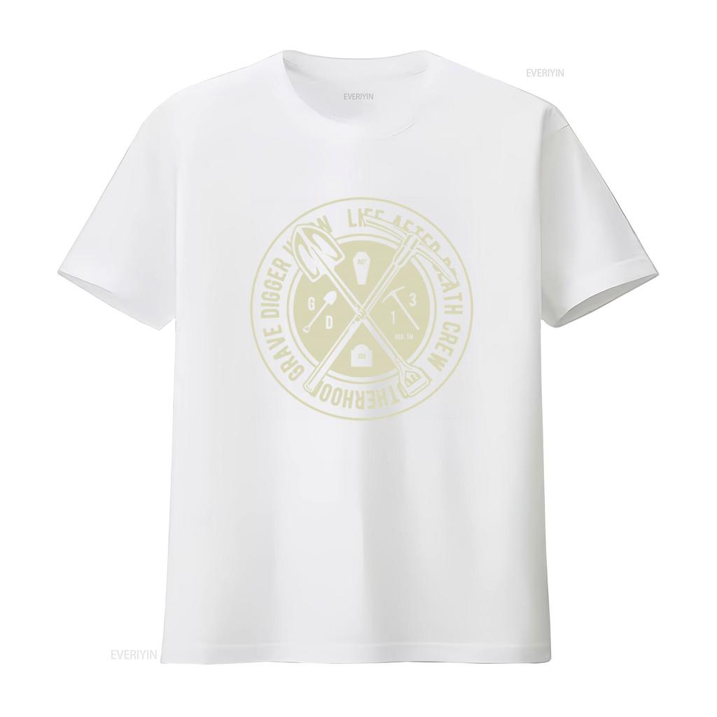 NEW Limited Grave Diggers Union Life After Death Crew T shirt USA S XXL vintage Washed homme Stretched designer clothes Stylish