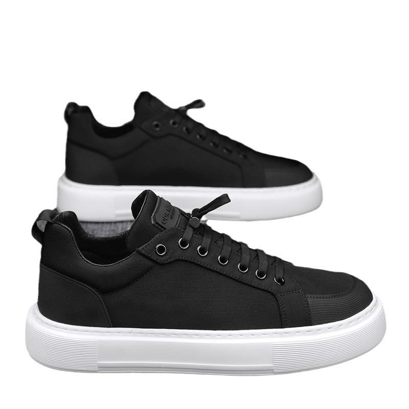 Oxford Cloth Breathable Waterproof Shoes All Black Dirt-resistant Casual Canvas Shoes Repair Workshop Non-slip Board Shoes