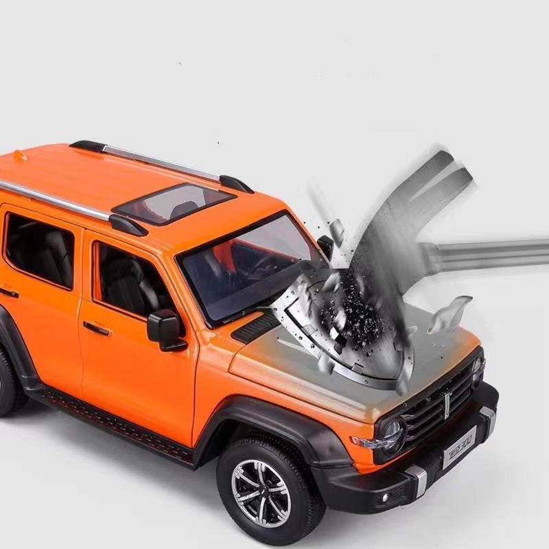 Neues 1/24 Tank 300 Legierungs-Automodell Diecasts Metallspielzeug Geländewagen Automodell Simulation Ton Licht Kindergeschenk