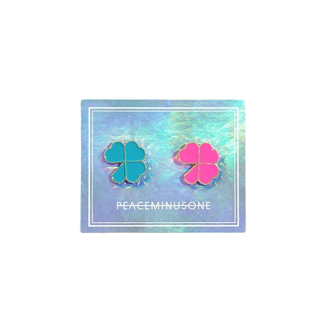 G-DRAGON Peaceminusone Clover Pin Set #1 Mint Pink ONE SIZE