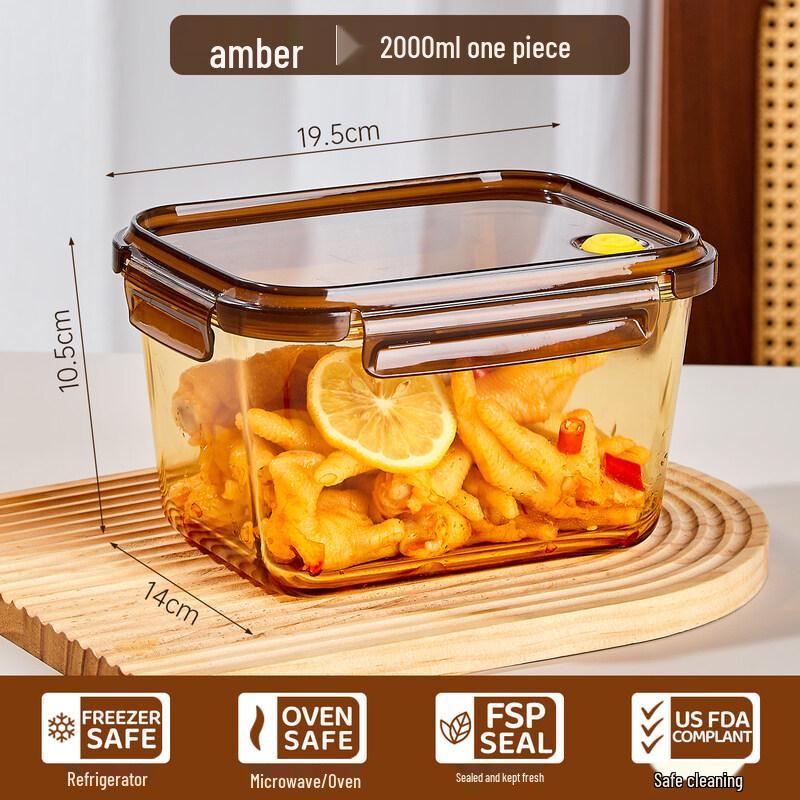 ZISIZ Glass Food Storage Container