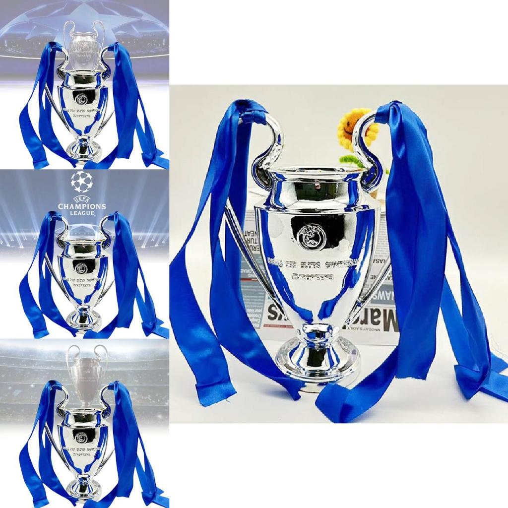 Modèle de Trophée de Football en Résine Élégant Style Européen Récompense de Football Argent Cadeau