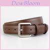 Leather Belt For Women With Double Layer Cowhide Classic Pin Buckle For Casual And Office Wear