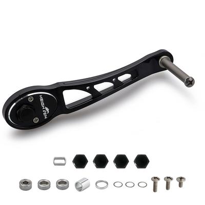 HEIGHTEN Bait Reel Handle SHIMANO DAIWA Abu Bait Reel General Ach Series 80/90mm (No Knob) (Black) (795)