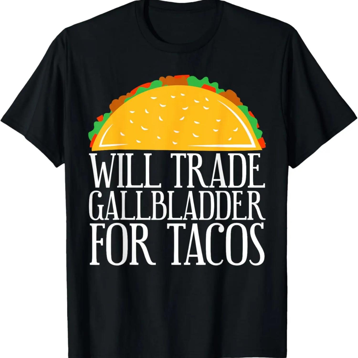 Обменяю желчный пузырь на тако Футболка «Удаление желчного пузыря» XXXXXL чёрный
