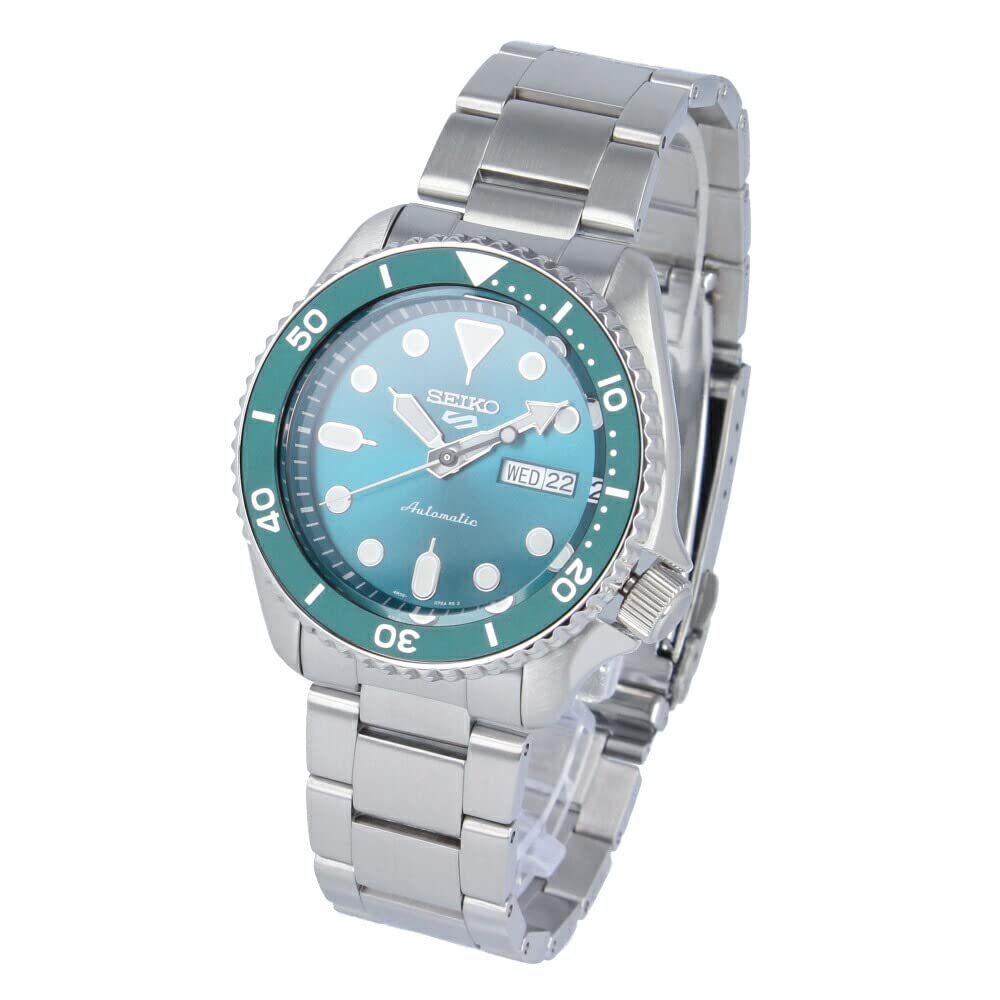 

SEIKO5 Watch Men s Waterproof Automatic Mechanical Automatic Winding Stainless Steel Metal Silver Green SRPD61K