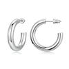 CAOSHI Fashion Lady Everyday Earrings Simple Design Silver Color Accessories for Women All Match Trend Jewelry for Engagement
