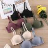 Frauen Atmungsaktive Bh Sommer Nahtlose Büstenhalter Weibliche Dessous Sexy Einfarbig Push-Up Bh Unterwäsche Bralette