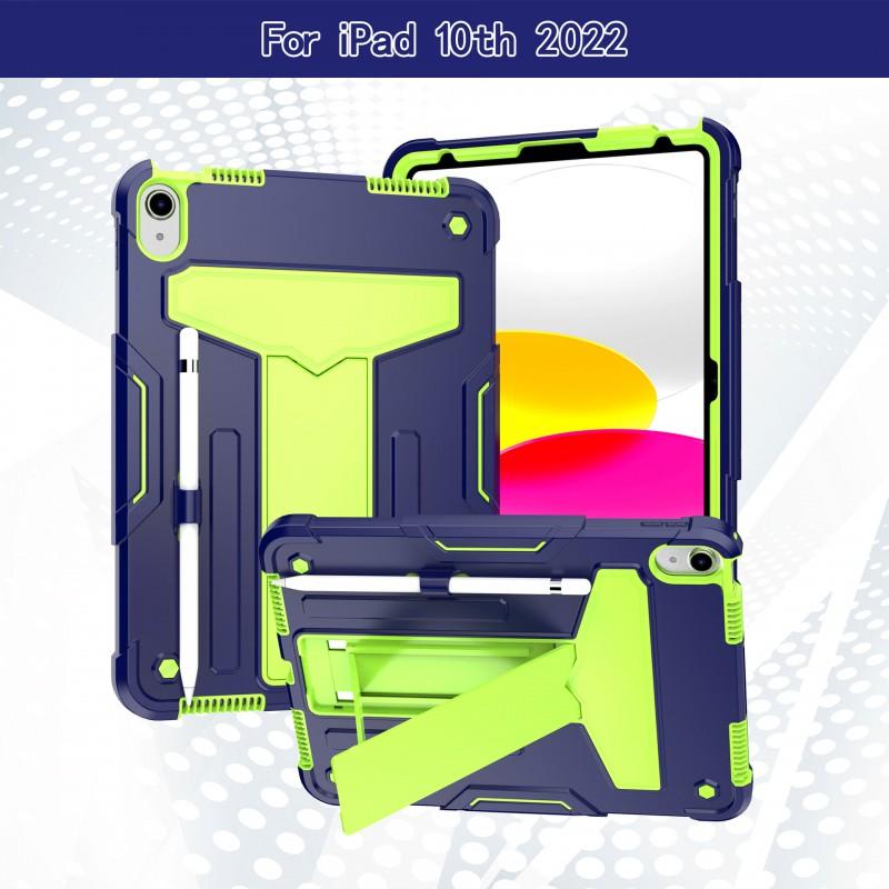 IPad 11th Gen Case With T-Shaped Stand Support Full Coverage Shockproof Silicone Cover 10th 10.9 Inch