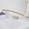 Women's Pin Buckle Thin Belt Fashion Trendy Waistband Dresses Decoration PU Leather Belt