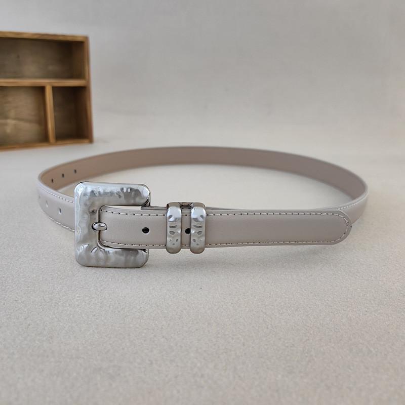 Style Womens Minimalist Derma Waist Belt Metal Pin Buckle Dress Belt Shapewear