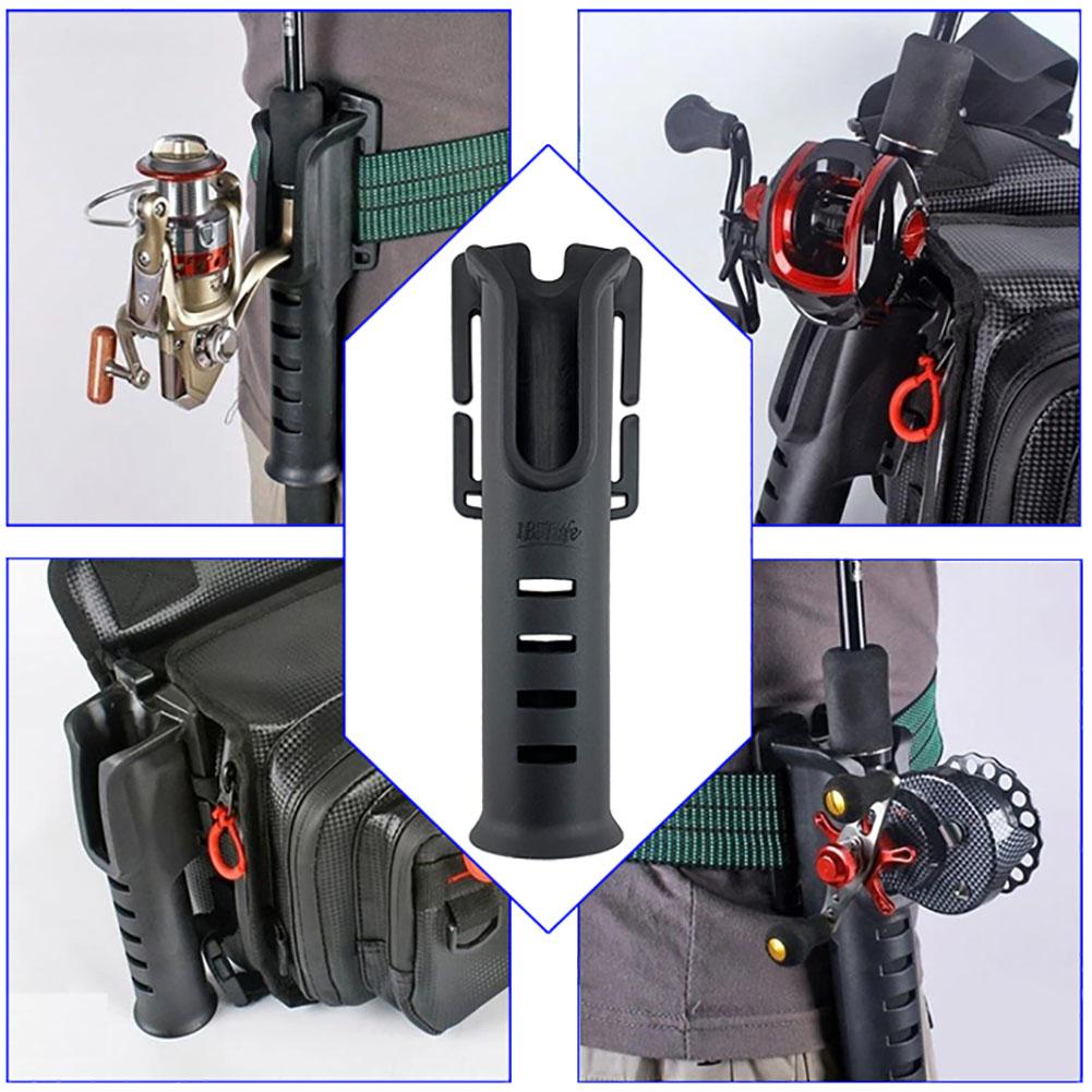 Portable Waist Belt Fishing Rod Holder Adjustable Length Multi-functional Lightweight Pole Inserter