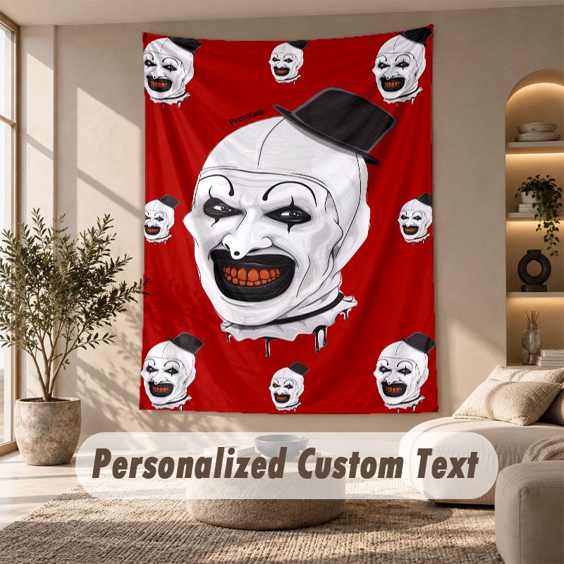 Wall Hanging Tapestry Art Cloth Bedroom Room Background DecorTerrifier Art the Clown