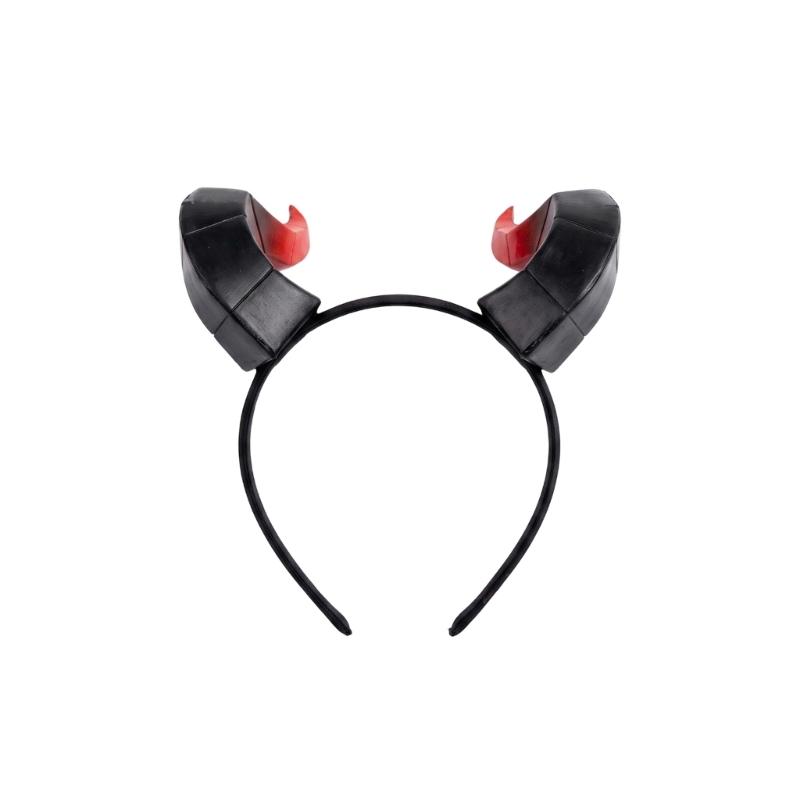 Bandeau Cornes de Diable Déguisement Halloween, Accessoire Cheveux en Plastique pour Adultes, Enfants, Fêtes et Accessoires de Photobooth