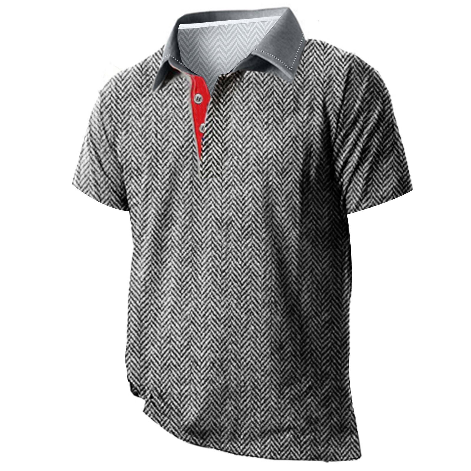 

Мужская летняя дышащая рубашка с короткими рукавами и культурой отдыха XL