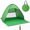 Pop Up Beach Tent, Sun Shelter with Zipper Porch & Carry Bag, Automatic Instant Portable Beach Tent for Camping Fishing Picnic