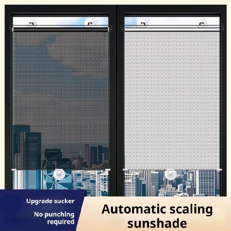 Automotive Sunshade Universal with Reinforced Metal Rods Stops Glares Collapsible Car Window Sun Protector for Travel