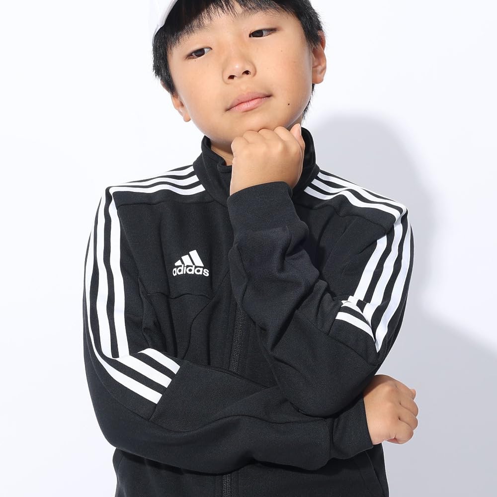 adidas U Track Top Tiro Track Jacket Jersey and Kids' DUE70-IS4346 (Black White/Size 150/Jr)